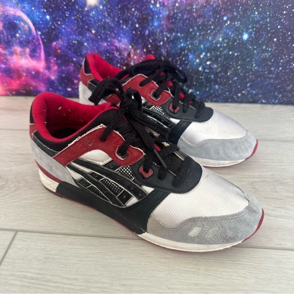 Asics Gel‎ Lyte III 3 USA HN538 Rare Limited Edition Size 6 Red Black Sneakers